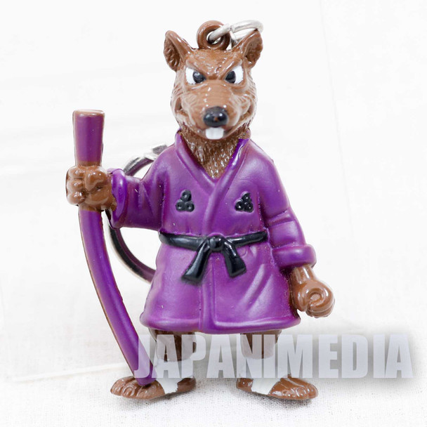 Retro RARE TMNT Teenage Mutant Ninja Turtles Splinter Figure Key Chain 1994 Japanimedia Store FRONT