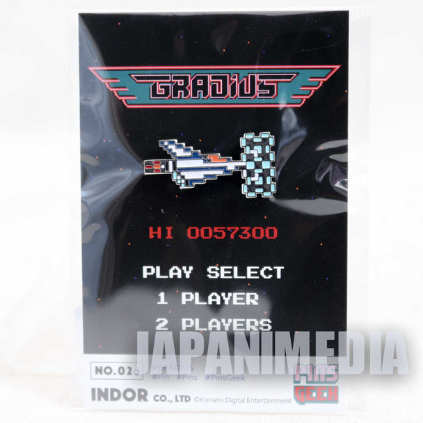 Gradius Nemesis Metal Pins JAPAN GAME KONAMI Japanimedia Store FRONT