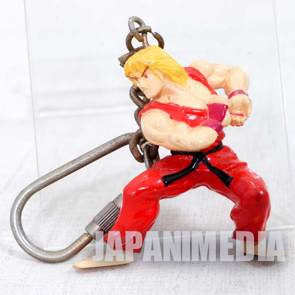 Retro RARE Street Fighter 2 Ken Mini Figure Key Chain JAPAN GAME CAPCOM Japanimedia Store FRONT