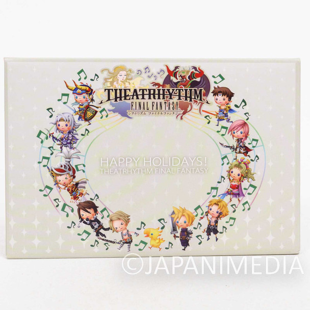 RARE! Final Fantasy Theatrhythm Christmas Post Card 14pc Set SQUARE ENIX Japanimedia Store FRONT
