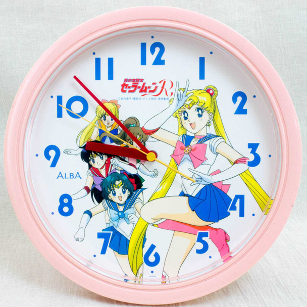 [JUNK ITEM/Damaged] Retro Sailor Moon R Wall Clock JAPAN ANIME Japanimedia Store FRONT