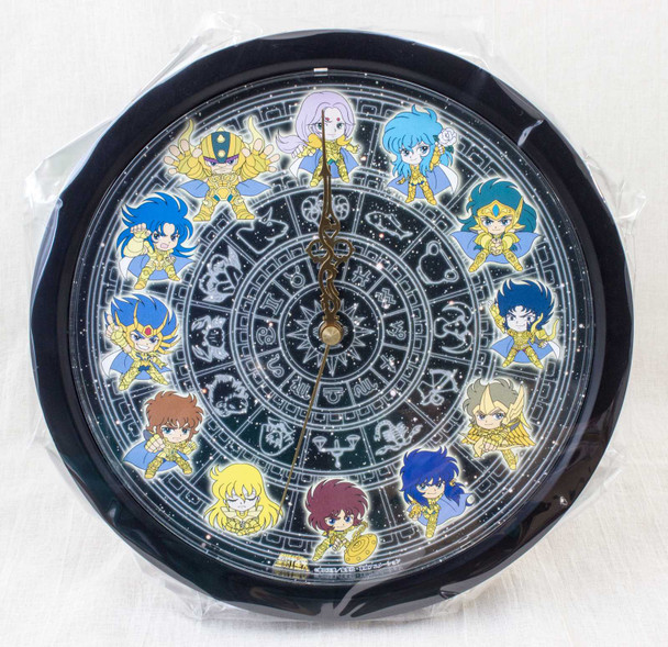 Super RARE! Saint Seiya Gold Saint Wall Clock JAPAN ANIME Japanimedia Store FRONT