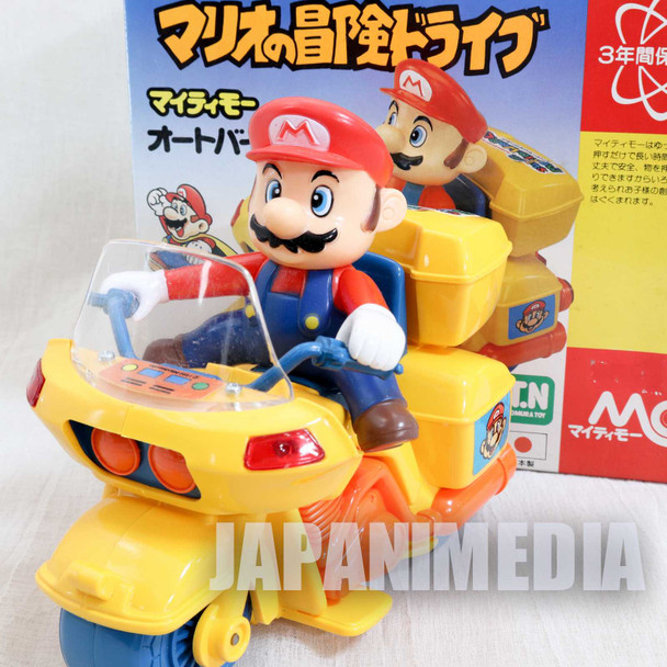 Retro RARE! Super Mario World Mario on Motorcycle Figure Nomura Toy JAPAN Japanimedia Store FRONT
