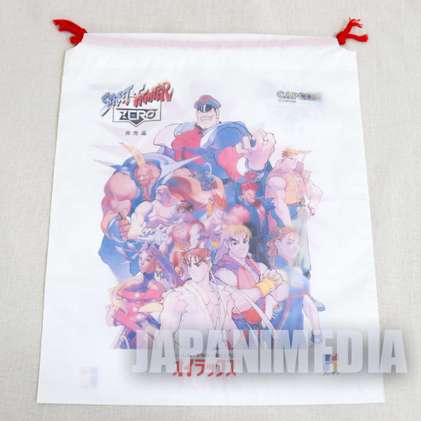 Street Fighter Zero Promotion Vinyl Drawstring Bag #2 JAPAN GAME ALPHA Japanimedia Store FRONT