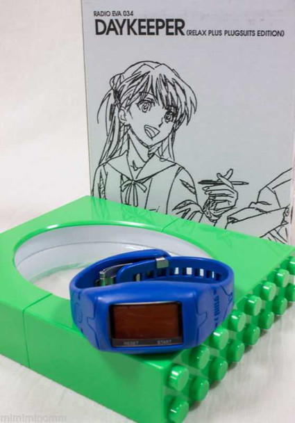 Evangelion Daykeeper Wrist watch RADIO EVA 034 RELAX PLUS SHINJI Model JAPAN Japanimedia Store FRONT