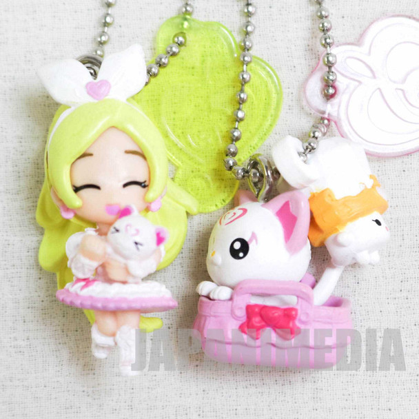 Suite PreCure Cure Rhythm / Hummy & Rery PreCure Goddess Swing Mascot Figure Ball Keychain 2pc set JAPAN ANIME Japanimedia Store FRONT