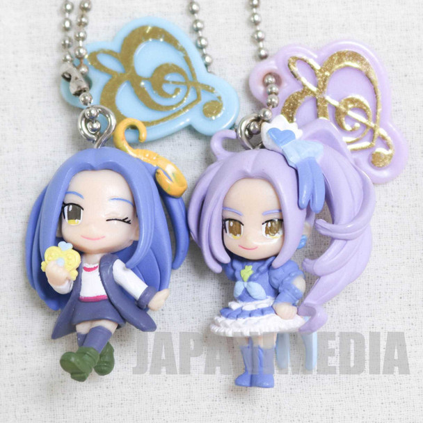 Suite PreCure Ellen Kurokawa & Cure Beat PreCure Modulation Swing Mascot Figure Ball Keychain 2pc set JAPAN ANIME Japanimedia Store FRONT