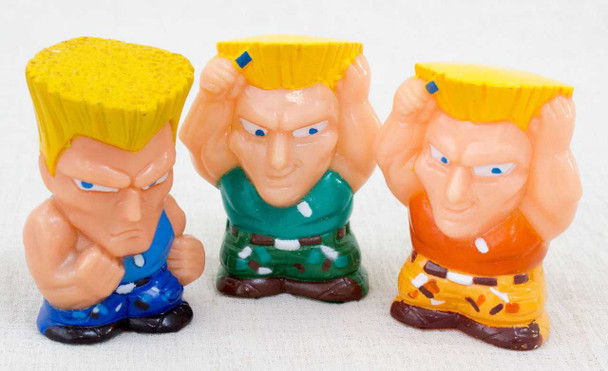 Set of 3 Street Fighter 2 Guile Puppet Doll Figure Capcom Character JAPAN GAME Japanimedia Store FRONT