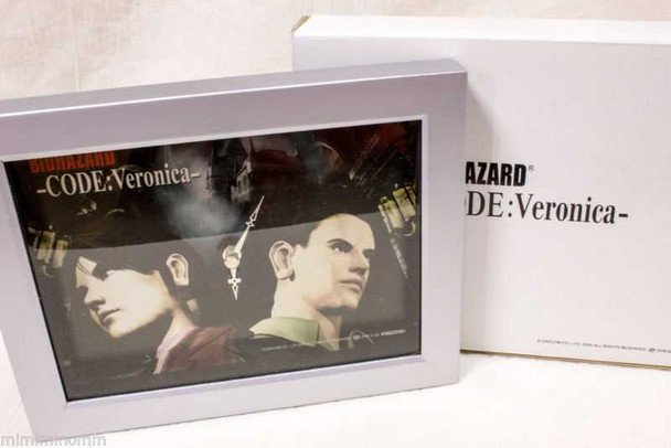 RARE! RESIDENT EVIL Biohazard Code:Veronica- Limited Picture Clock Capcom JAPAN Japanimedia Store FRONT