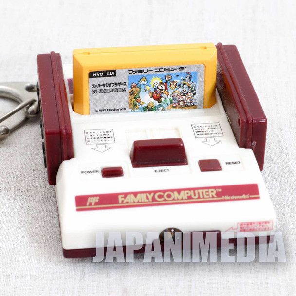 [JUNK ITEM] Nintendo Family Computer Super Mario Cassette Figure Key Chain Famicom NES Japanimedia Store FRONT