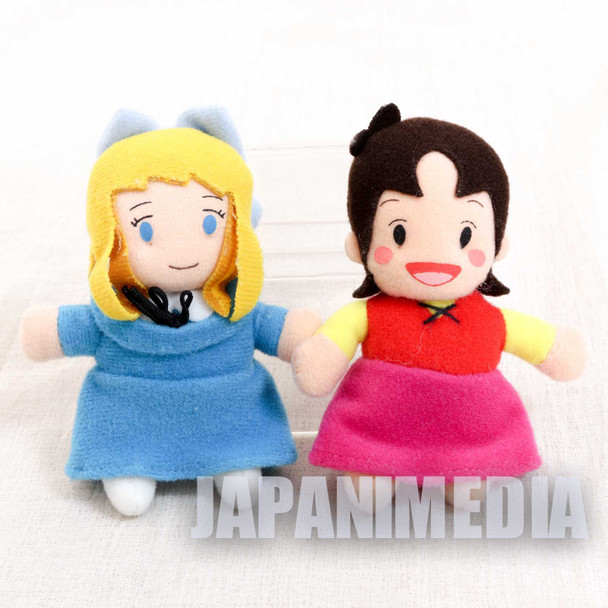 Heidi Girl of the Alps Heidi + Clara Mini Plush Doll w/ Magnet Set JAPAN ANIME Japanimedia Store FRONT