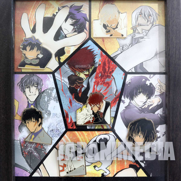 Blood Blockade Battlefront Pins 6pc Set w/Frame JAPAN ANIME MANGA Japanimedia Store FRONT
