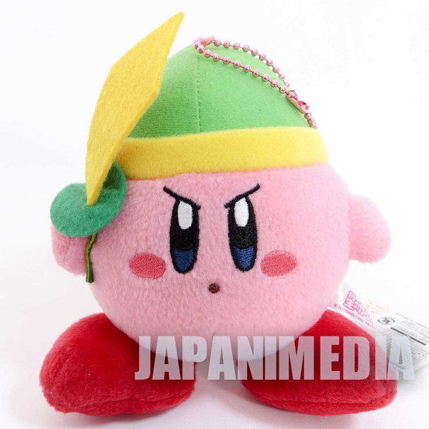 Kirby Super Star With Sword Mini Plush Doll Ballchain NINTENDO JAPAN Japanimedia Store FRONT