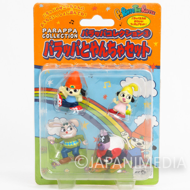 Parappa The Rapper Mini Figure Collection 4pc Set TAKARA JAPAN ANIME GAME Japanimedia Store FRONT
