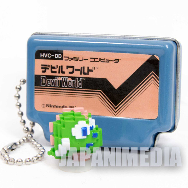 DEVIL WORLD Famicom Mini Can Case Keychain + Dot Figure Epoch JAPAN Japanimedia Store FRONT