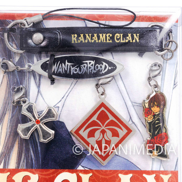 Vampire Knight Kaname Kuran Charm & Strap with Chain Accessories Set JAPAN Japanimedia Store FRONT