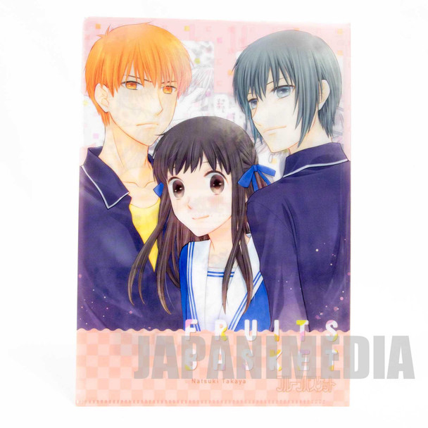Fruits Basket Clear Mini File Folder [Tohru / Yuki / Kyo] JAPAN MANGA Japanimedia Store FRONT
