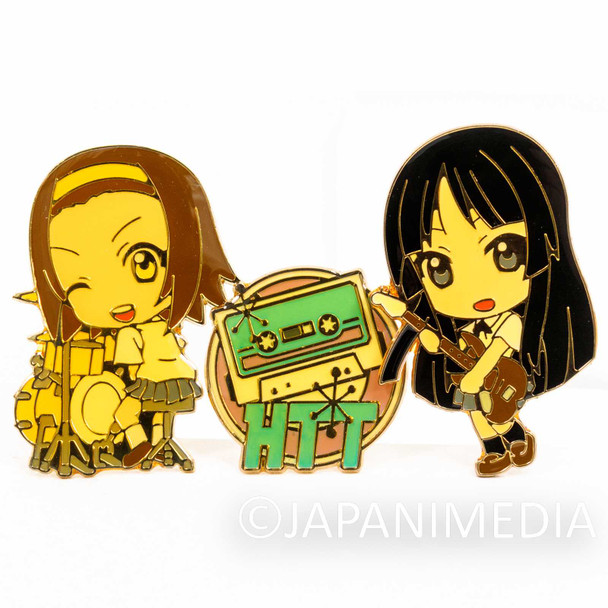 K-ON! Mio Akiyama & Ritsu Tainaka Metal Pins Set JAPAN Japanimedia Store FRONT