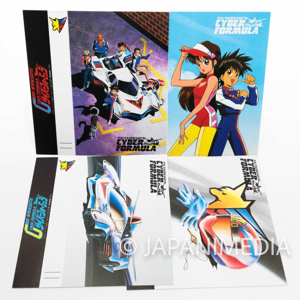 Future GPX Cyber Formula Cassette Index Card 4 Sheet JAPAN ANIME Japanimedia Store FRONT