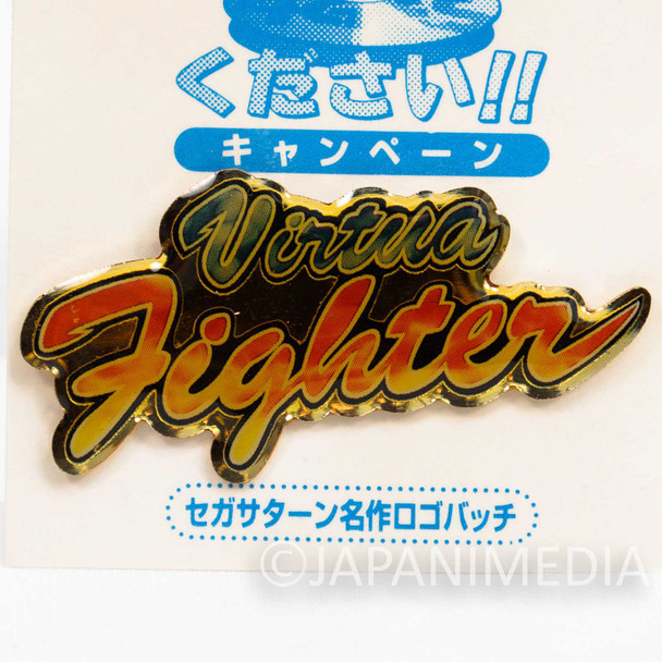 Virtua Fighter Title Logo Mark Metal Pins SEGA JAPAN GAME Japanimedia Store FRONT