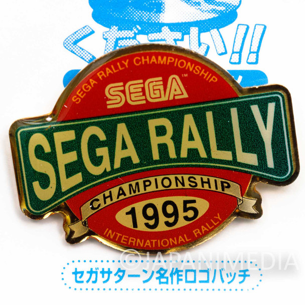 Sega Rally 1995 Title Logo Mark Metal Pins SEGA JAPAN GAME Japanimedia Store FRONT