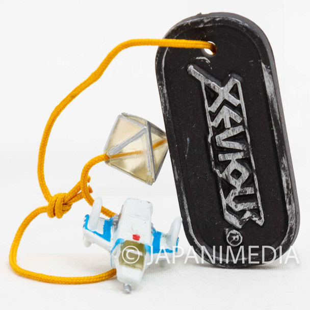 RARE! Xevious Solvalou Small Figure Plate Ballchain Namco JAPAN Japanimedia Store FRONT