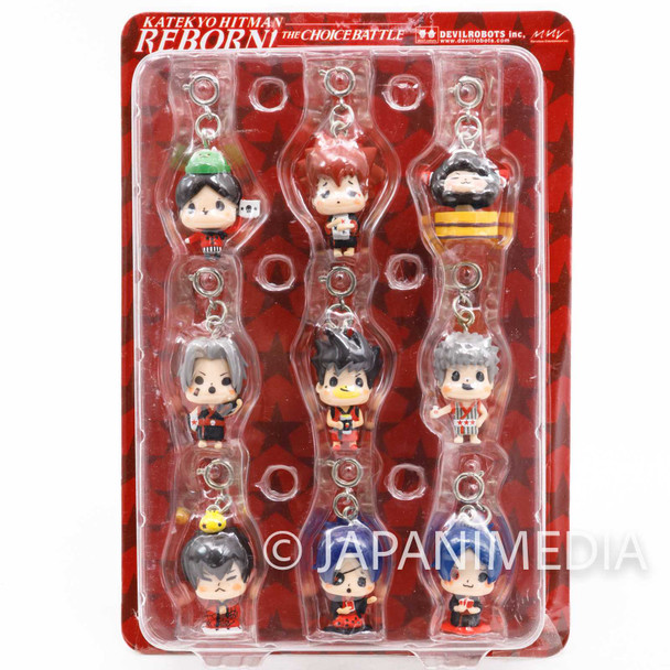 Katekyo Hitman Reborn x Devilrobots Mascot Figure 9pc Set JAPAN ANIME Japanimedia Store FRONT