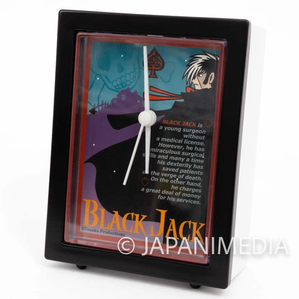 Retro RARE! Black Jack Desk Clock #1 Tezuka Osamu JAPAN ANIME MANGA Japanimedia Store FRONT