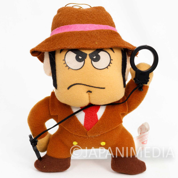 Retro RARE! Lupin the 3rd Third Inspector Zenigata Plush Doll 7" JAPAN ANIME MANGA Japanimedia Store FRONT