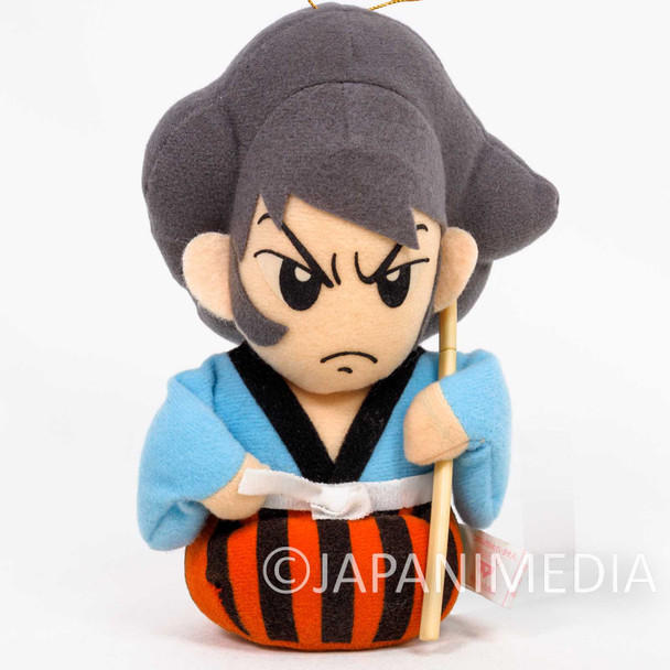 Retro RARE! Lupin the 3rd Third Goemon Ishikawa Plush Doll 6.5" JAPAN ANIME Japanimedia Store FRONT
