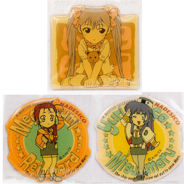 Martian Successor NADESICO Magnet Sheet 3pc Set [Ruri / Yurica / Megumi] Japanimedia Store FRONT