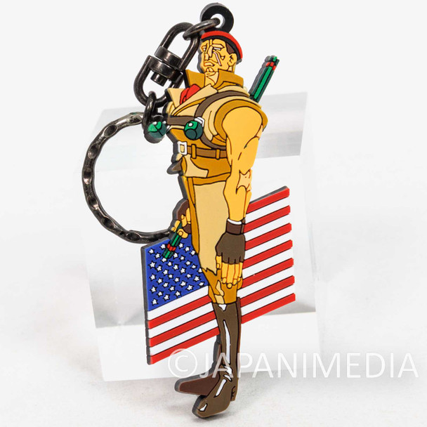 RARE! Street Fighter ZERO Rolento Rubber Mascot Key Chain JAPAN GAME CAPCOM Japanimedia Store FRONT