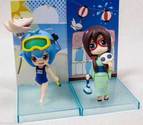Evangelion Rei Ayanami & Mari Summer Ver. Mini Figure Set Petit EVA JAPAN ANIME Japanimedia Store FRONT