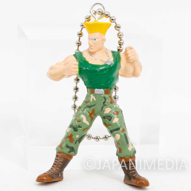 Retro RARE Street Fighter 2 Guile Mini Figure Ballchain JAPAN GAME CAPCOM Japanimedia Store FRONT