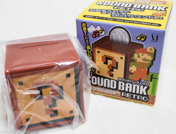 Super Mario Bros. Sound Bank Retro [1] Question Block Figure JAPAN NES Japanimedia Store FRONT