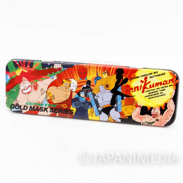 Retro RARE! Kinnikuman Can Pen Case Ultimate Muscle JAPAN ANIME MANGA Japanimedia Store FRONT