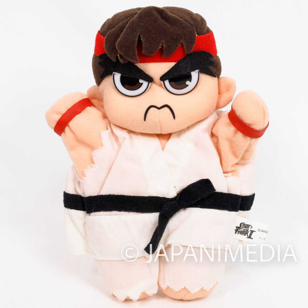 Street Fighter 2 Ryu Hand Puppet Plush Doll Capcom Character JAPAN GAME Japanimedia Store FRONT