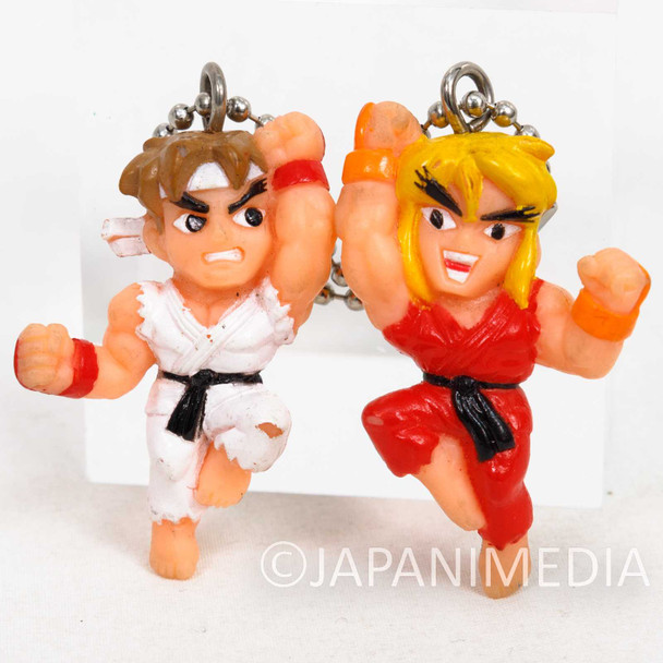 Street Fighter 2 Ryu & Ken Min Figure Ballchain Capcom JAPAN GAME Japanimedia Store FRONT