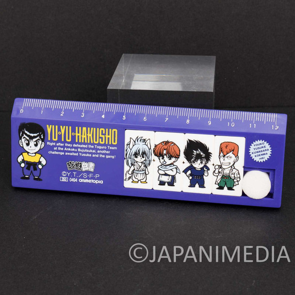 Yu Yu Hakusho Plastic Ruler 12cm Yusuke Kuwabara Kurama Hiei Japanimedia Store FRONT