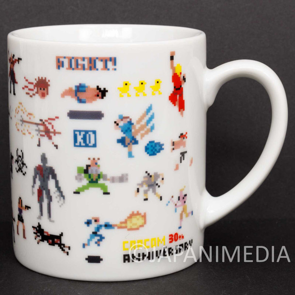 Capcom Dot Character Design Mug / Street Fighter Devil May Cry Monster Hunter Japanimedia Store FRONT