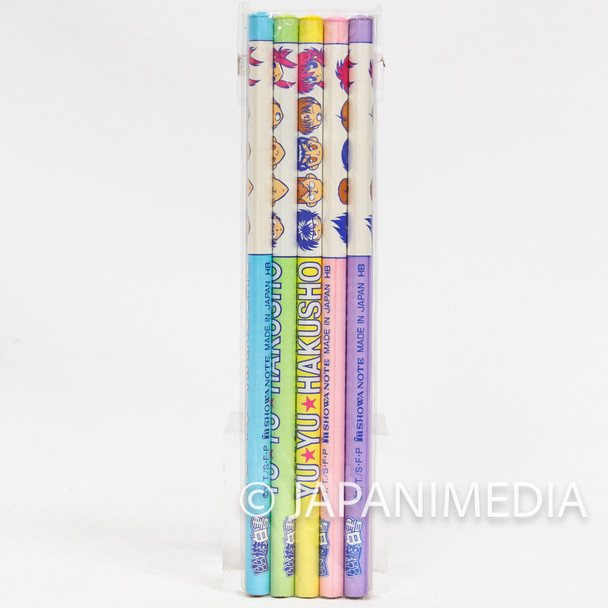 Yu Yu Hakusho Pencil 5pc Set Pastel Color HB Made in Japan Anime Stationery Japanimedia Store Front
