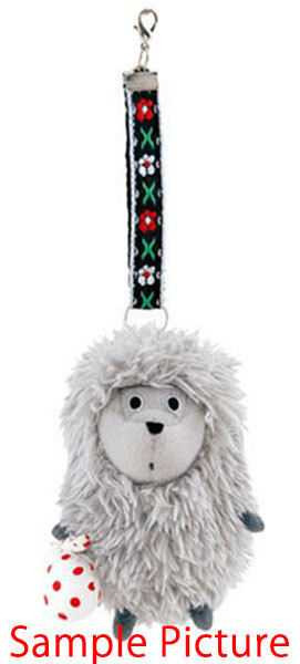 RARE! Hedgehog Lost in Fog Mini Plush Doll Figure Key Chain Yury Norshteyn Cube Japanimedia Store FRONT