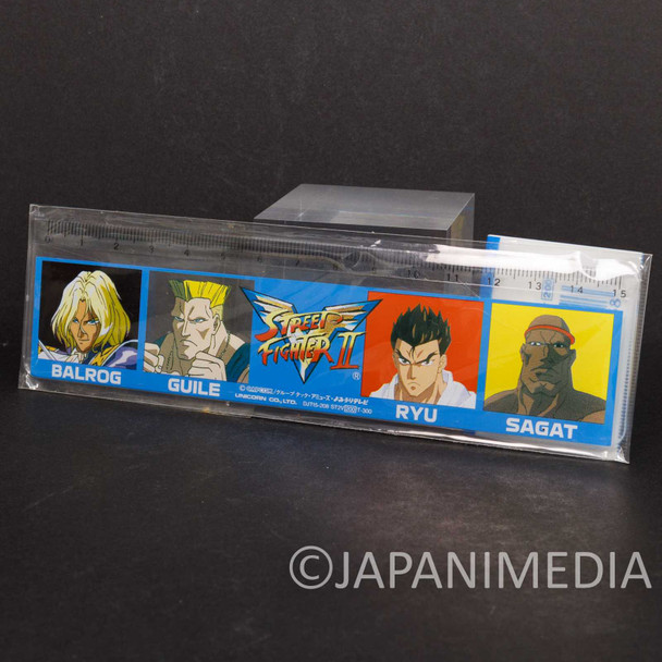 Street Fighter 2 Animation Ruler 15cm RYU / GUILE / SAGAT / VEGA (BALROG) Japanimedia Store FRONT