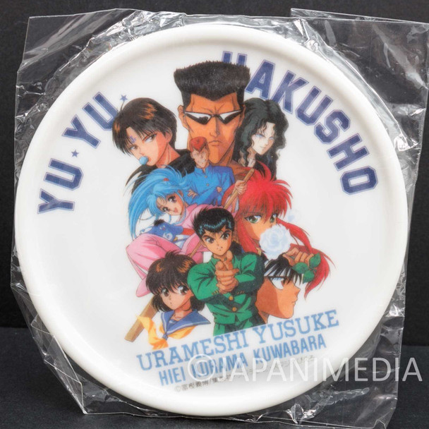 Retro Yu Yu Hakusho Plastic Coaster Yusuke Kuwabara Hiei Kurama JAPAN Japanimedia Store FRONT