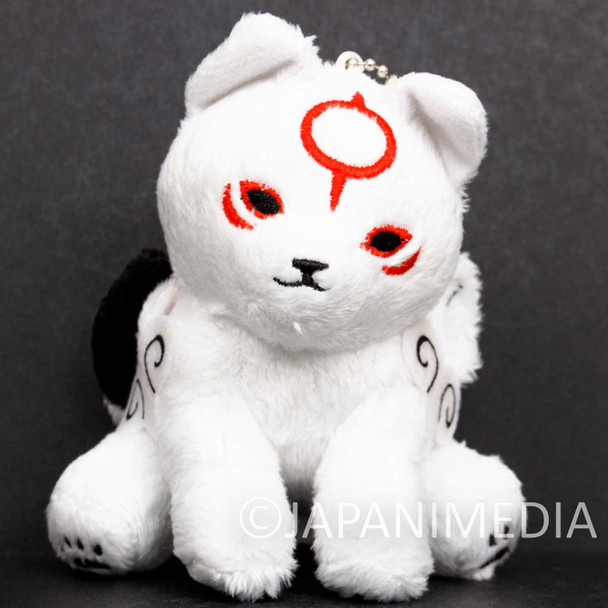 Okami Chibiterasu Mini Plush Doll Ballchain Capcom JAPAN GAME Japanimedia Store FRONT