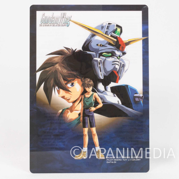 Gundam Wing Heero Yuy Plastic Pencil Board Pad (Shitajiki) JAPAN Japanimedia Store FRONT