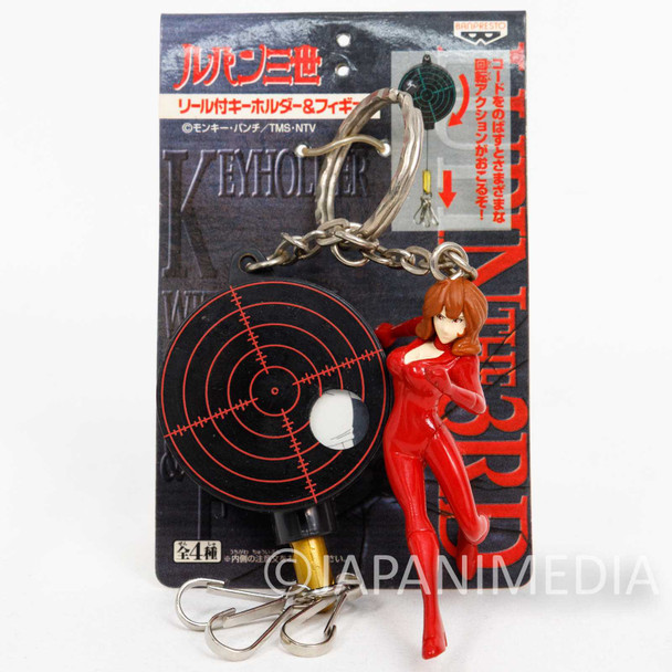 Lupin the Third (3rd) Fujiko Mine Figure Keychain wit Reel JAPAN ANIME Japanimedia Store FRONT