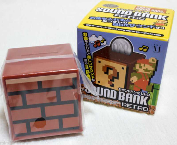 Super Mario Bros. Sound Bank Retro [2] Brick Block Figure JAPAN NES Japanimedia Store FRONT
