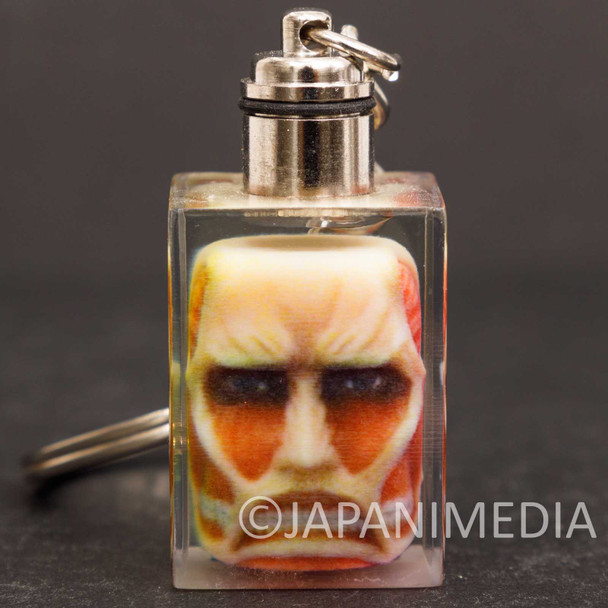 Attack on Titan Colossal Titan Mini Figure in Light up Cube Keychain JAPAN Japanimedia Store FRONT