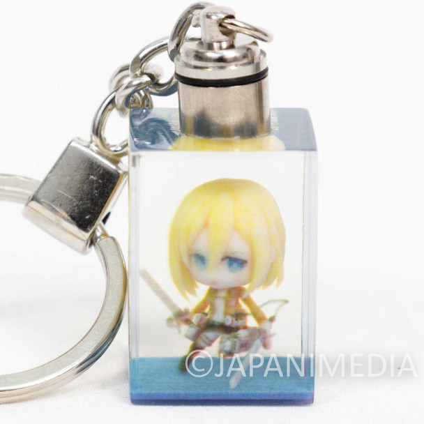 Attack on Titan Historia Reiss Mini Figure in Light up Cube Keychain JAPAN Japanimedia Store FRONT